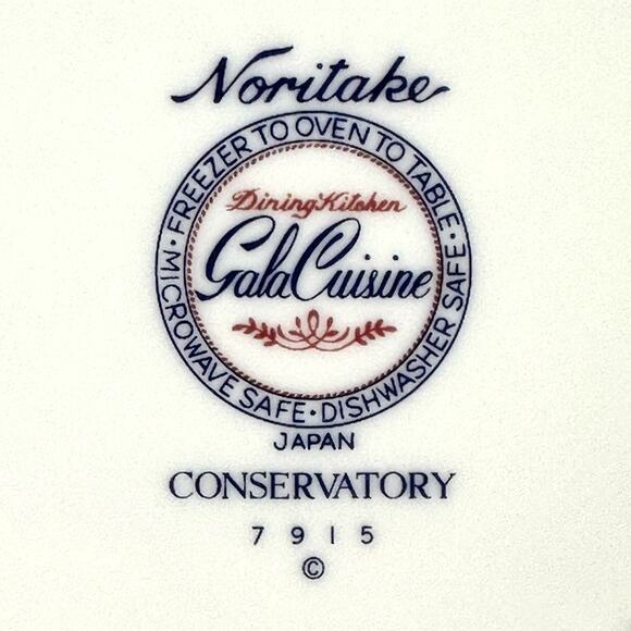 Noritake Conservatory Gala Cuisine 7915 Japan Cereal Bowls-Nice!! - Picture 9 of 9